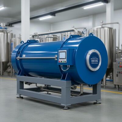 Industrial Decanter Centrifuge Machine with Max Rotation Speed 3300rpm 450mm Drum Diameter and Continuous Auto Discharge